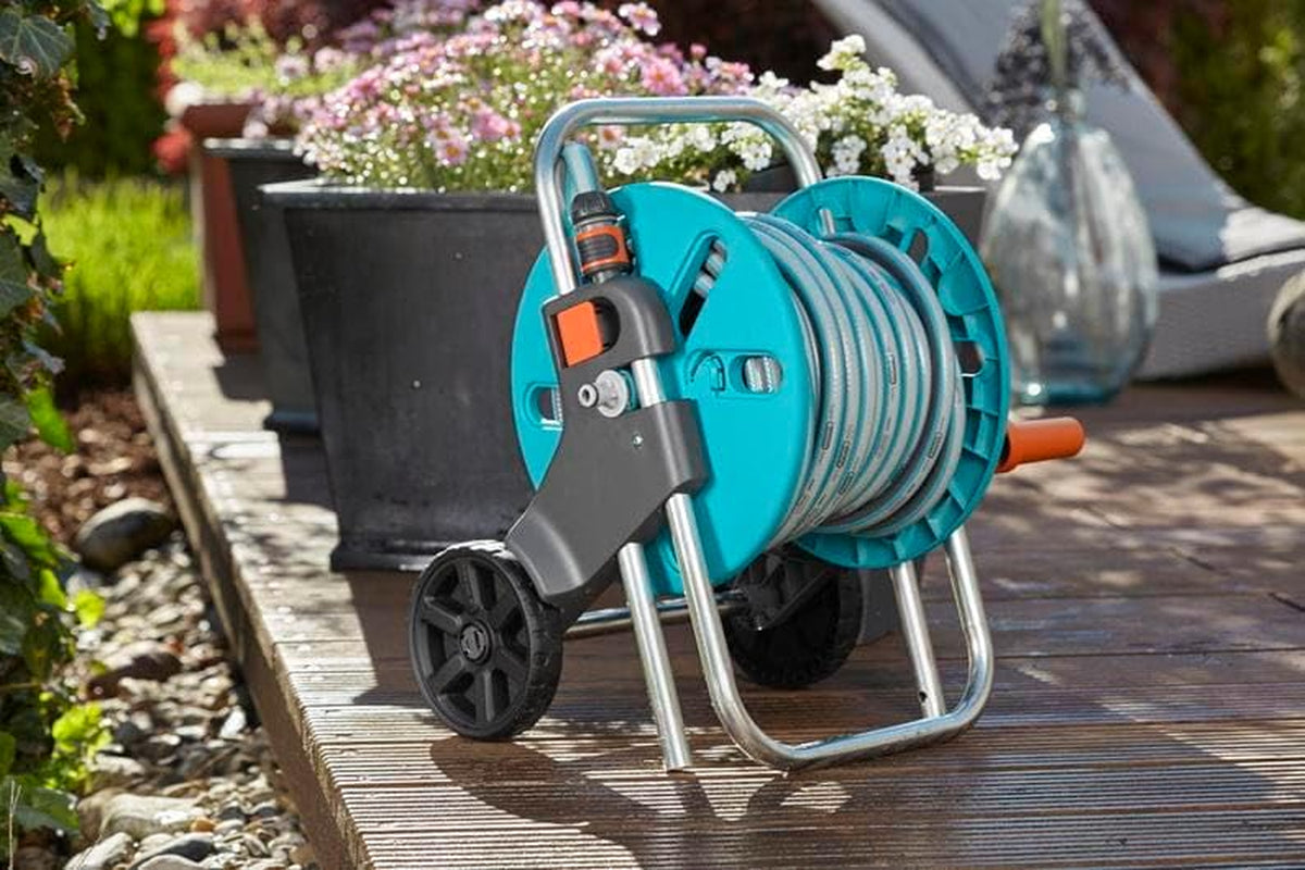 GARDENA CleverRoll S carrello portatubo, avvolgitubo, stoccaggio compatto (18500-20)