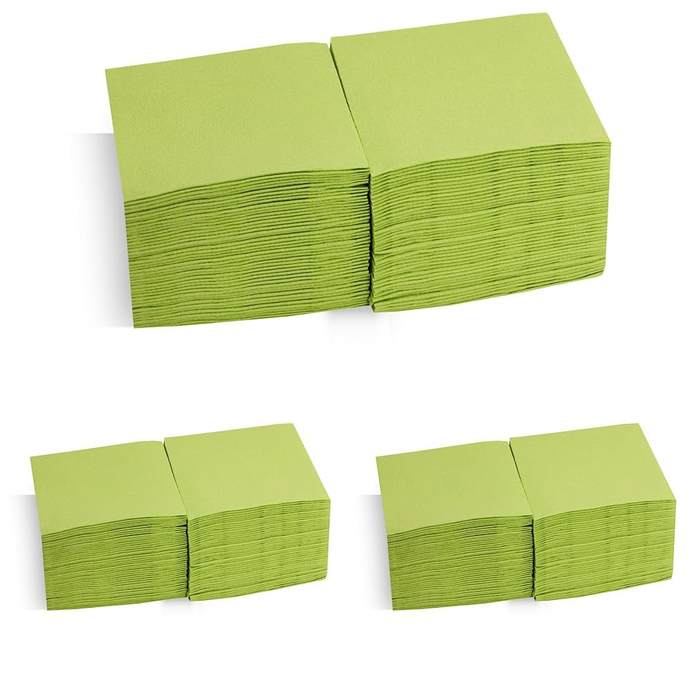 Saten Ser22104961 Cocktail, tovaglioli 20 X 20, 2 strati, piega 1/4, 100 tovaglioli, Punta-Punta, nero