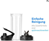 Nutribullet Personal Blender, Der Leistungsstärkste Mixer Für Eine Portion, 1000 Watt und Leiser Motor, 900 Ml Becher Aus Tritan Renew, Leuchtende Touch Bedienknöpfe, Dunkel Grau Bucatarie Naty Shop
