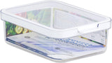 CARE + PROTECT Contenitore per alimenti intelligente, perfettamente impilabile, organizer per frigorifero, protegge il cibo dall'umidità, mantiene il cibo fresco più a lungo, contenitori per alimenti Naty Shop da 2,15 L 1,2 L