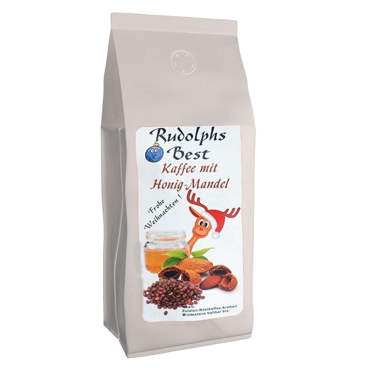 Il miglior caffè di Rudolph al gusto di miele e mandorla, 500 chicchi interi