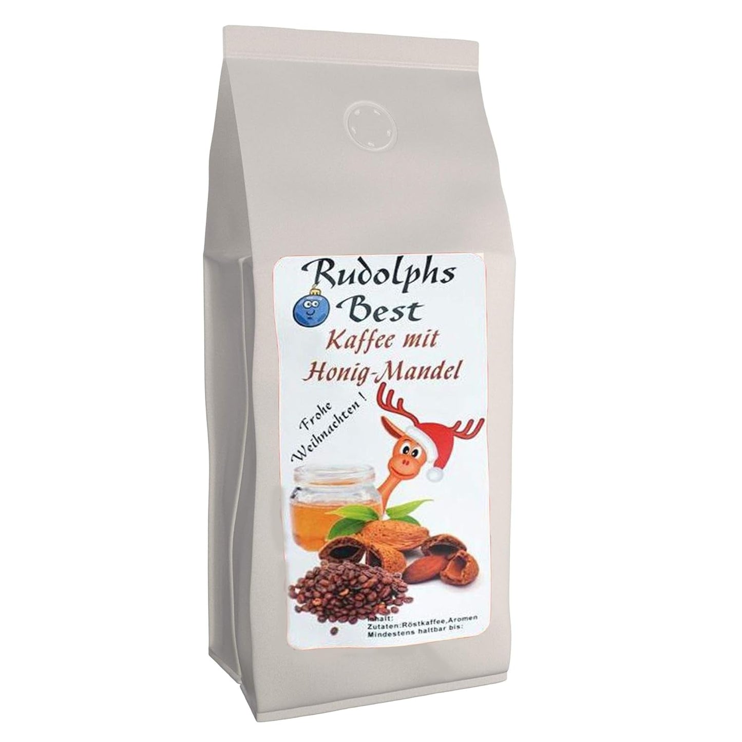Caffè aromatico "Rudolph's Best" Miele-Mandorle 1000 chicchi interi