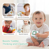 Giocattolo sensoriale per bambini da 1 a 3 anni | Giocattolo Montessori per bambini da 1 anno | Giocattolo da viaggio per bambini 12-18 mesi | Cubo di attività, regalo di compleanno o di Natale per bambini di 1 anno