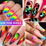 Neon Phosphor Pigment Pulver Per Nägel Lidschatten - 12 colori Neon Nagel Glitzer Augenpulver Maniküre Halloween Neon Make-Up Dekoration Nail Art Staub Pigment