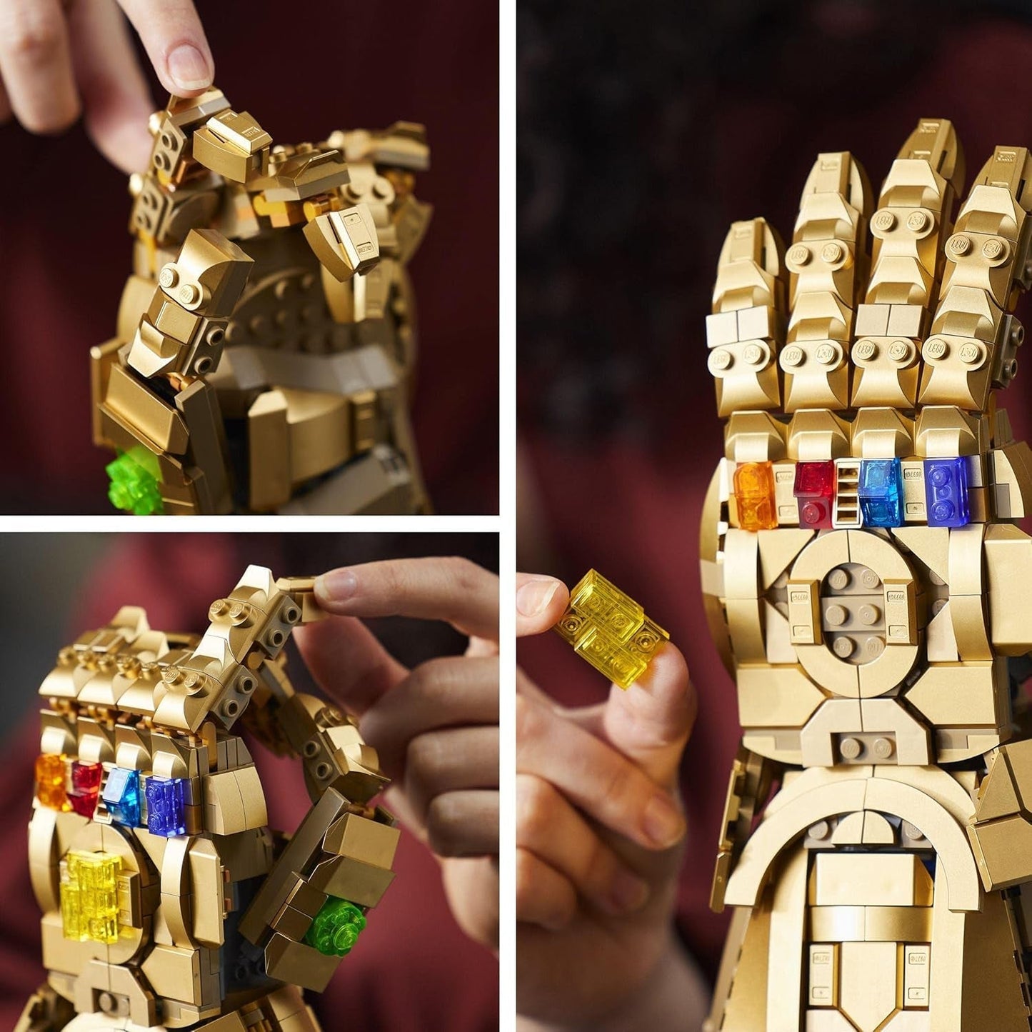 LEGO 76191 Marvel Super Heroes Guanto dell'Infinito Guanto dell'Avengers Thanos Set di modellismo per adulti Articolo per i fan Regalo per uomini Donne Lei Lui Set di costruzione Besuche den LEGO-Store