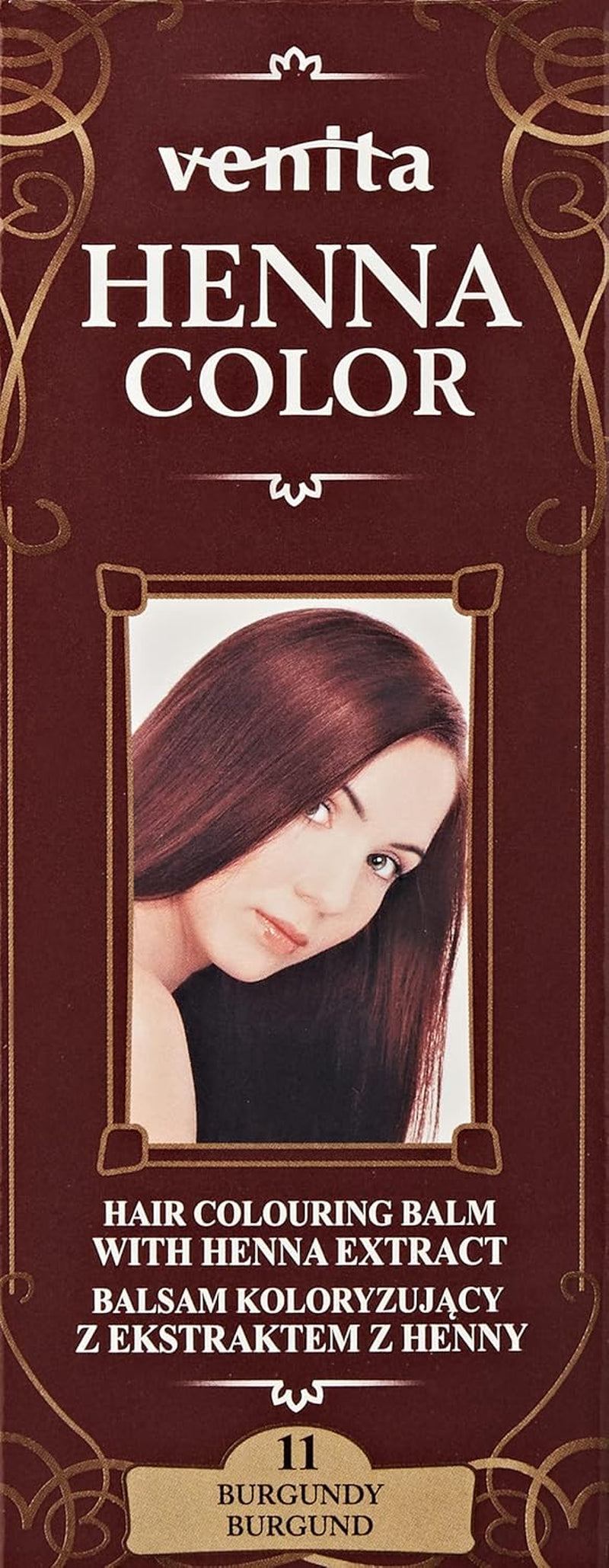 Henna Color 111 Balsamo naturale per capelli biondi Tinta per capelli Effetto colorazione naturale per capelli Henna Eco Tintura per capelli Naty Shop Colori Borgogna 75 Ml (1 confezione)