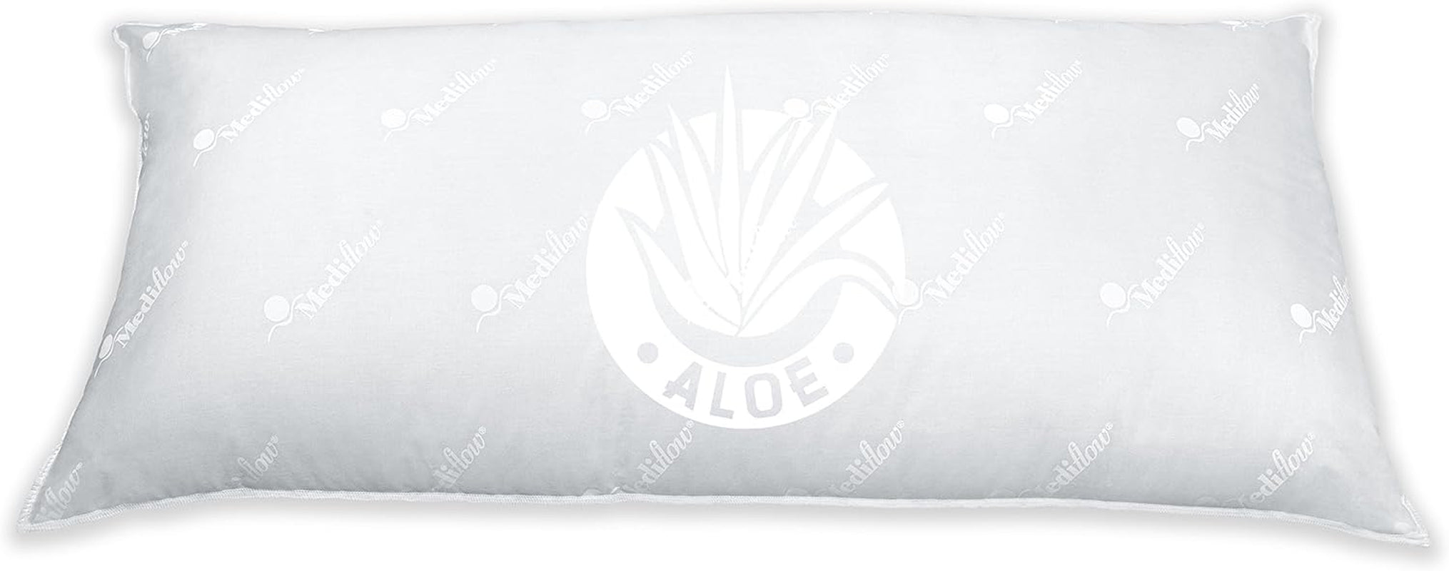Mediflow 5223 Cuscino ad Acqua con Aloe Vera, Cuscino Ortopedico per Supporto della Colonna Vertebrale Cervicale, 40X80 cm, Bianco, 1 Pezzo (1 Confezione) Naty Shop