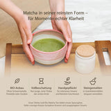 Shinto - Tè Matcha biologico "Oro" - Polvere di tè verde di grado cerimoniale - Certificato JAS e EU BIO - Ombreggiato e raccolto a mano - Importazione diretta da Uji, Giappone - 30g