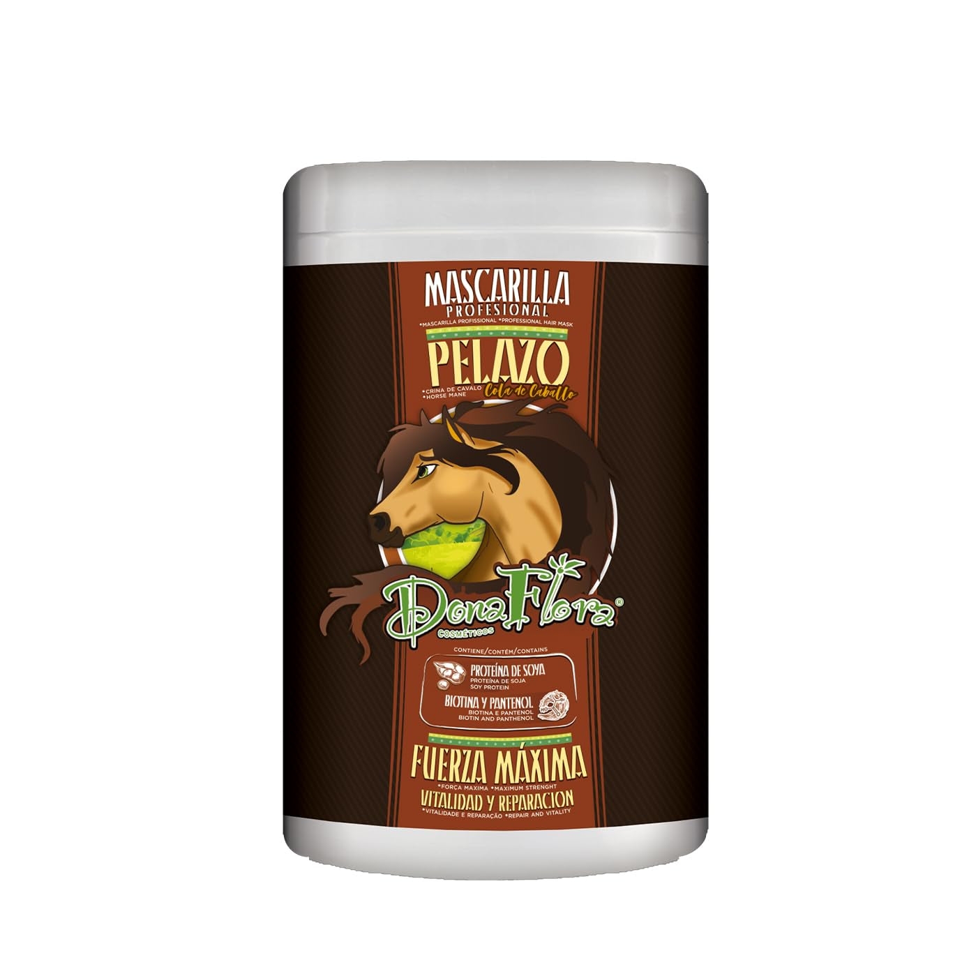 Maschera per capelli Pelazo - Le proteine ​​della soia rinforzano i capelli - Biotina e pantenolo per l'idratazione - Protezione contro la rottura dei capelli, tutti i tipi di capelli, senza solfati - 100g Naty Shop Hair Mask Default Title