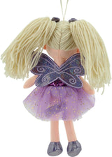 11766 Bambola di Stoffa Fata Peluche Principessa 30cm Viola