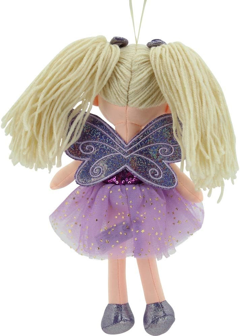 11766 Bambola di Stoffa Fata Peluche Principessa 30cm Viola