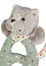 Lilly Cat Sterntaler Catch Toy - Giocattolo per attività motoria con sonaglio, tocco e gioco - Peluche per neonati e bambini con sonaglio come amico fedele - Giocattolo per bambini in morbido tessuto grigio Bebe Naty Shop Toys