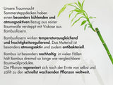 Traumnacht Cuscino Bamboo con fibre di bambù, ipoallergenico, antibatterico Set cuscini con cerniera, composto da 2 cuscini 40X80Cm, certificato Oeko-Tex, sviluppato in Germania Naty Shop cuscini standard