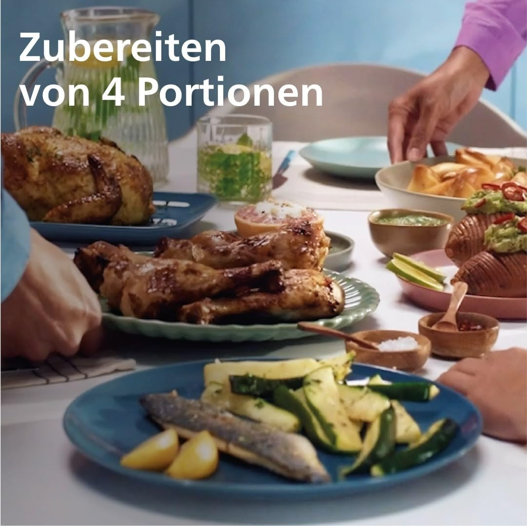 Philips Dual Basket Airfryer Serie 3000 con set colazione, 9 litri, 2 cassetti Elettrodomestici Naty Shop