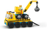 LEGO City 60391 Veicoli da costruzione e gru da demolizione, escavatore, autocarro con cassone ribaltabile e veicolo da trasporto, giocattolo educativo per bambini dai 4 anni in su Set di costruzione Besuche den LEGO-Store