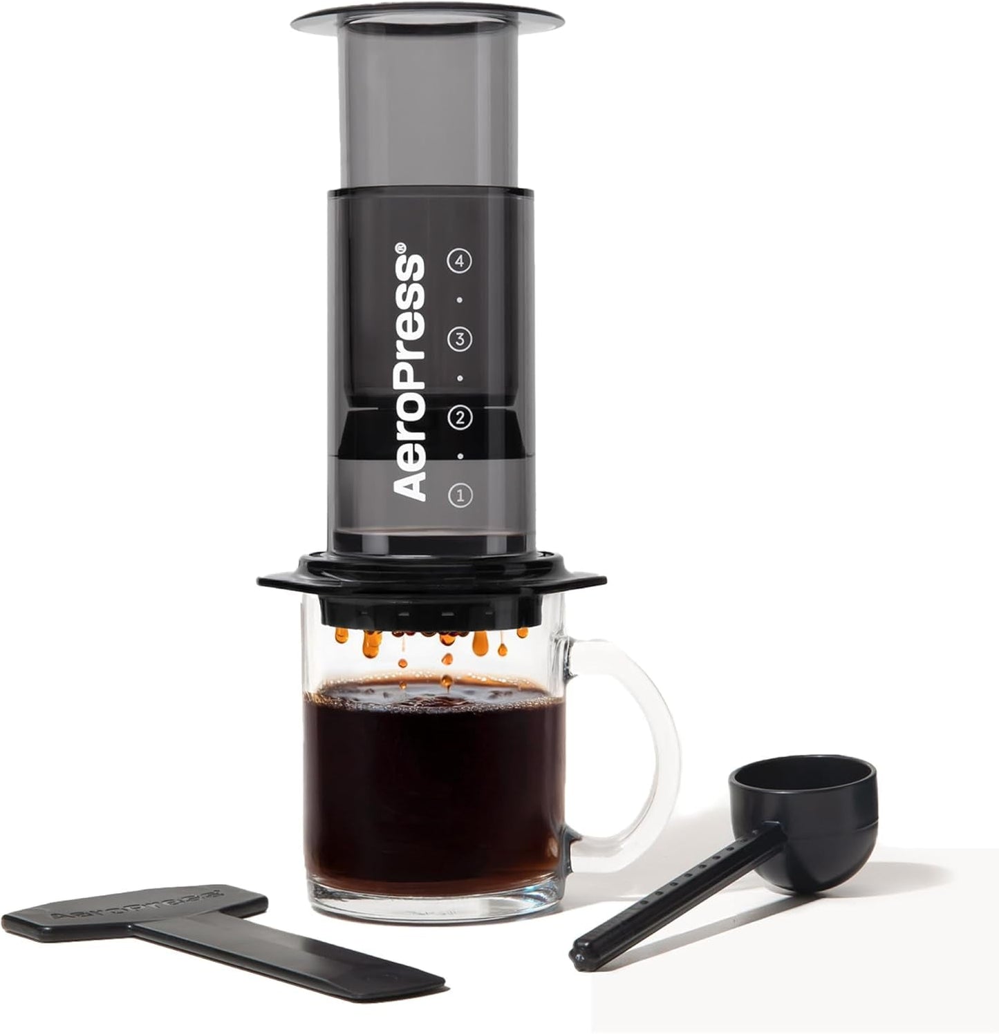 AeroPress Macchina per caffè ed espresso Originale, Caffettiera Portatile Livello Barista con Camera, Stantuffo e Filtri, Macchina per Caffè Rapido ed Espresso