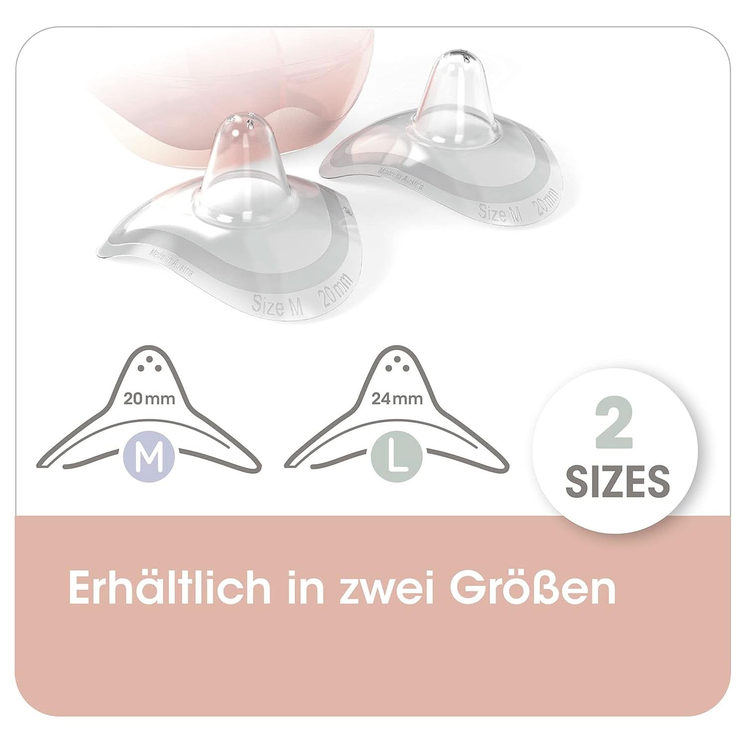 Paracapezzoli Nip® First Moments, 2 pezzi Accessori Alimentazione e Allattamento Bebe Naty Shop