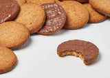 Brandt Hobbits Chocolate Confezione da 265 g - Biscotti croccanti di farina d'avena e cioccolato integrale - Impasto croccante per tutta la famiglia - in un pratico rotolo di biscotti