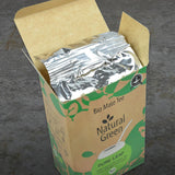 Delicatino - PURE LEAF verde naturale 500G, yerba mate biologica senza stelo, fresca e senza fumo, coltivata biologicamente, confezionata sottovuoto per la massima freschezza