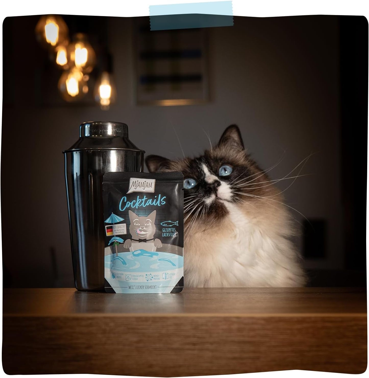 MjAMjAM - Delicious Cat Drink - Cocktails - Filetti Di Salmone Tirati, Confezione Da 20 (20x40), Senza Cereali