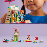 Torre di osservazione del bagnino LEGO Friends con moto d'acqua, giocattolo per bambini, idea regalo per ragazze e ragazzi dai 5 anni con 2 personaggi e un delfino, giocattolo di moto d'acqua 42623 Set da costruzione Besuche den LEGO-Store
