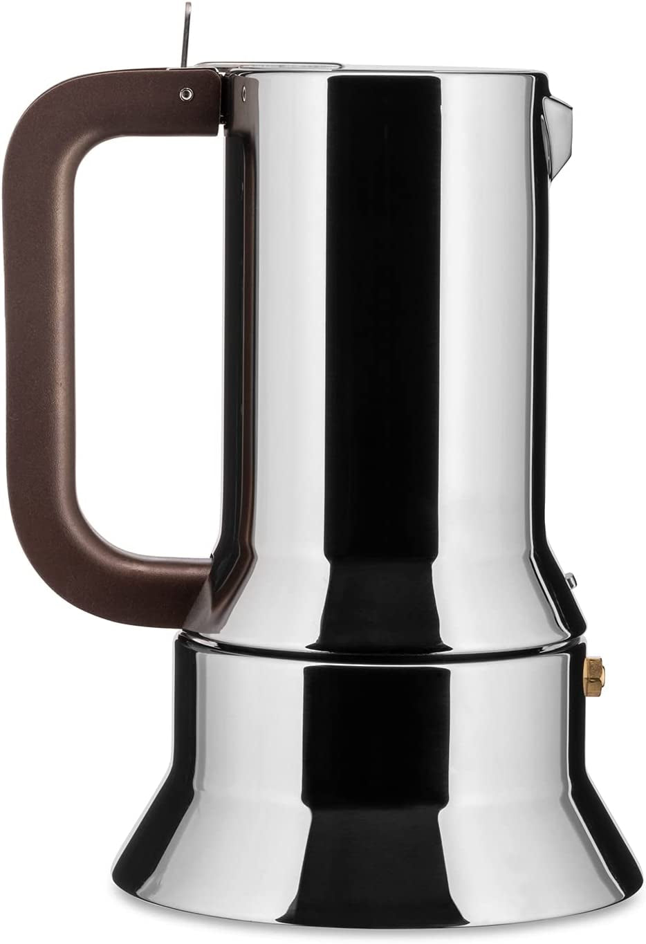 Alessi 9090/6 Espresso con 6 tazze per induzione, acciaio inossidabile, argento, 15,5 x 13,5 x 27 cm