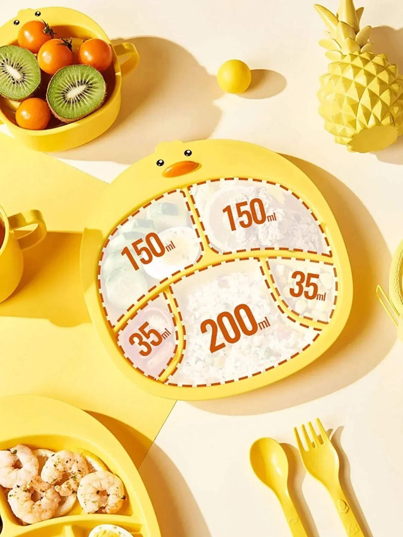 Piatto in plastica per bambini Nati Shop