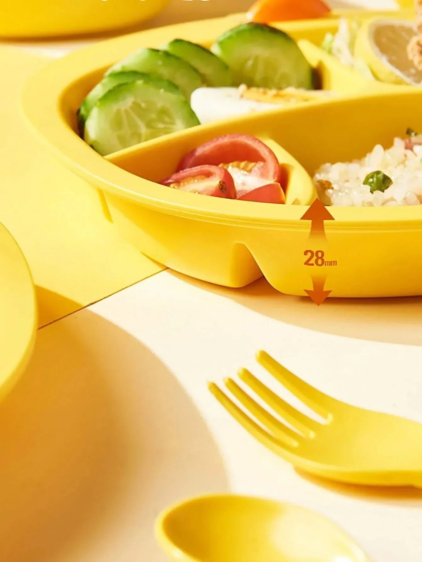 Piatto in plastica per bambini Nati Shop