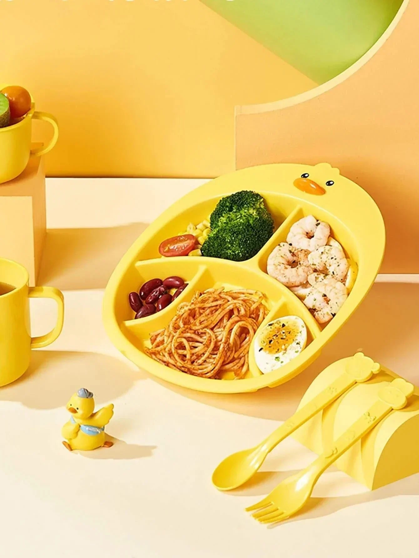 Piatto in plastica per bambini Nati Shop