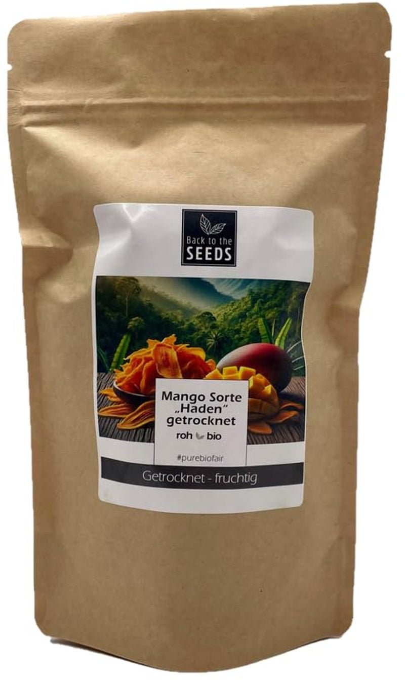 Strisce di mango - varietà "Haden" - essiccato - biologico - qualità crudista - 400 g Prodotti disidratati Naty Shop Titolo predefinito