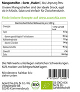 Strisce di mango - varietà "Haden" - essiccato - biologico - qualità crudista - 400 g Prodotti disidratati Naty Shop