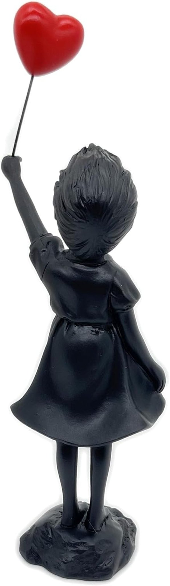 Ragazza carina con palloncino Scultura in resina Decorazione per la casa Statua Banksy Ragazza con cuore rosso Figura di palloncino Scultura d'arte moderna per decorazione da scaffale da tavolo Statue e sculture Naty Shop