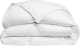 DODO 40381220 Coperta Helsinki, esterno cotone percalle, imbottitura piumino d'anatra/pelle, 240 Cm 220 Cm, bianco Piumini e trapunte Naty Shop