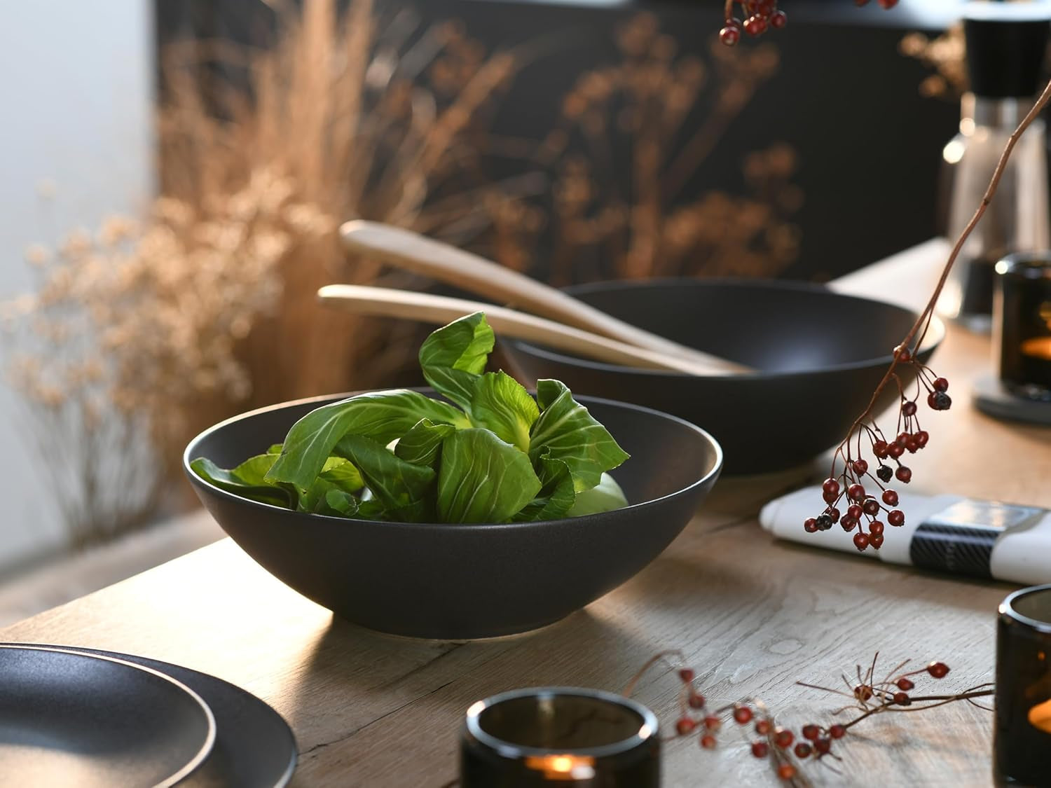 Creatable, 30007, serie Soft Touch, set di stoviglie da 2 pezzi, set da insalata in gres, lavabile in lavastoviglie e adatto al microonde, prodotto in Portogallo