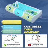 Cuscino per il collo rinfrescante per alleviare il dolore al collo Cuscini per dormire in memory foam Cuscino cervicale per dolori al collo e alle spalle Cuscino da letto ergonomico Cuscino di supporto per il collo per chi dorme sulla schiena Cuscini ortopedici cervicali Naty Shop