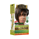 Colorazione per capelli in gel naturale senza danni della Valle dell'Indo | Senza ammoniaca, vegano e cruelty free | Fino al 100% di copertura dei capelli bianchi, risultati duraturi | Castano chiaro 5.0 (20 grammi + 200 ml) Tintura per capelli Naty Shop Castano medio