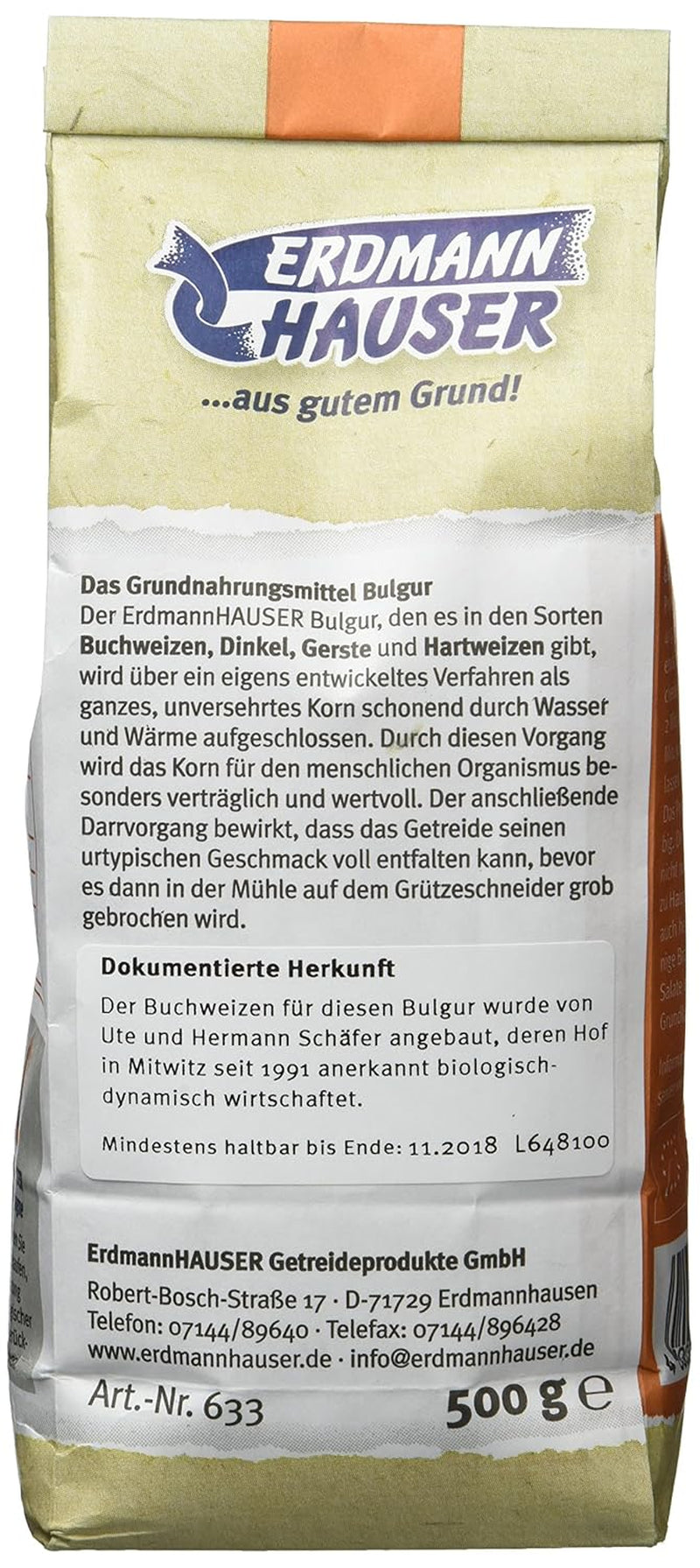 Confezione da 6 bulgur di grano saraceno biologico (6 x 500 g)