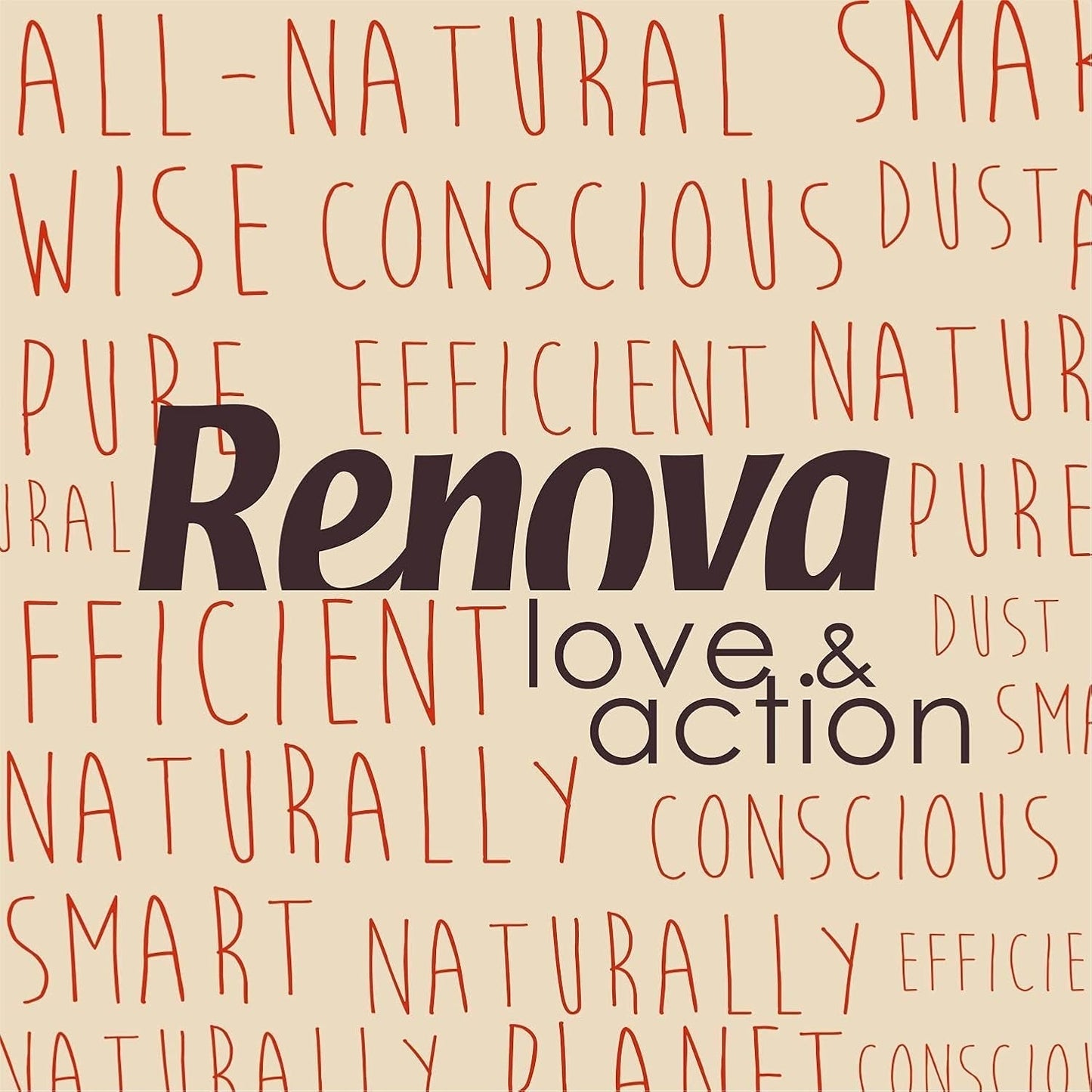 Carta igienica Renova Love & Action, Confezione Beige 9 X 12 Rotoli: 108
