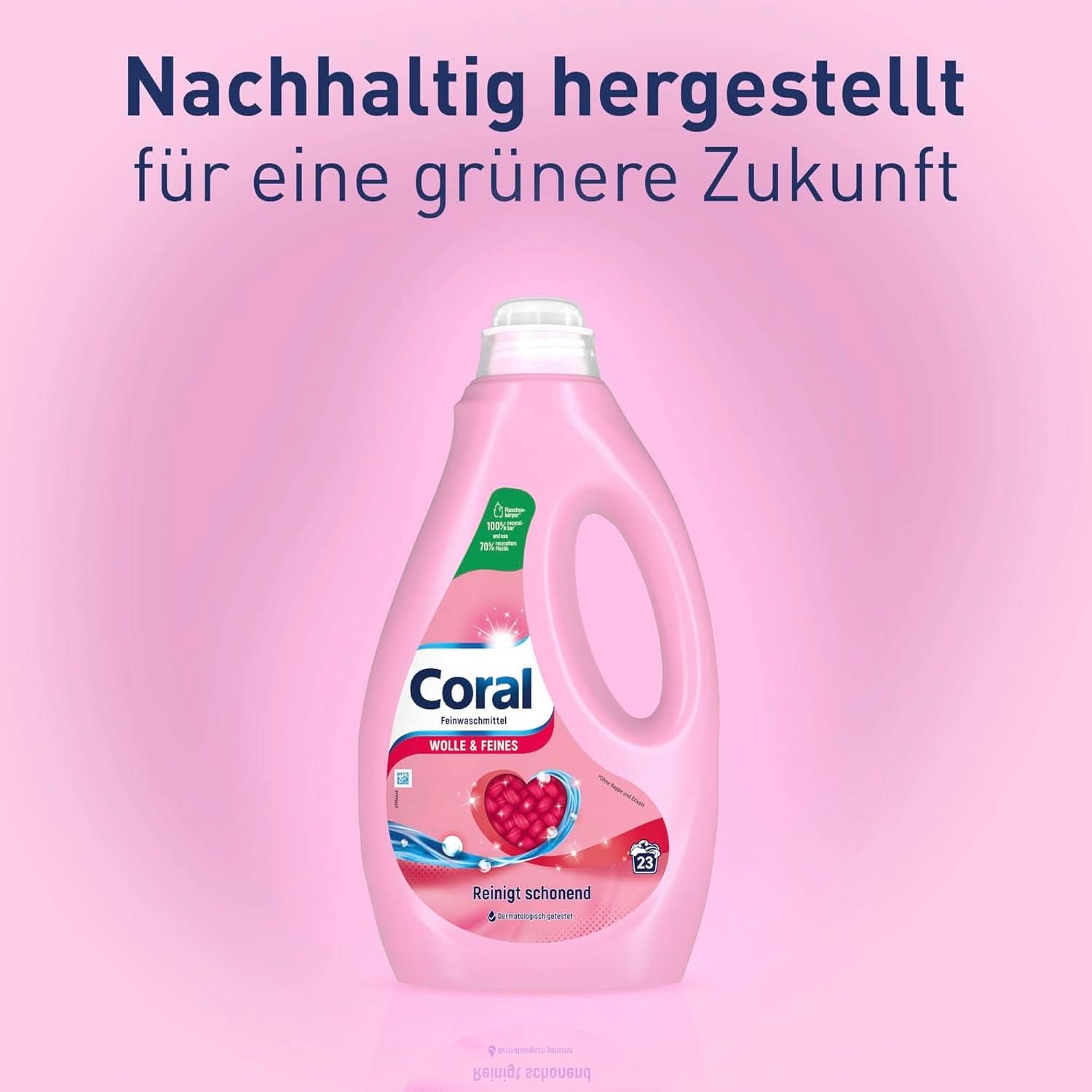 Detersivo liquido delicato Corallo per lana e capi delicati, 23 lavaggi, 1,15 litri Detersivi Naty Shop