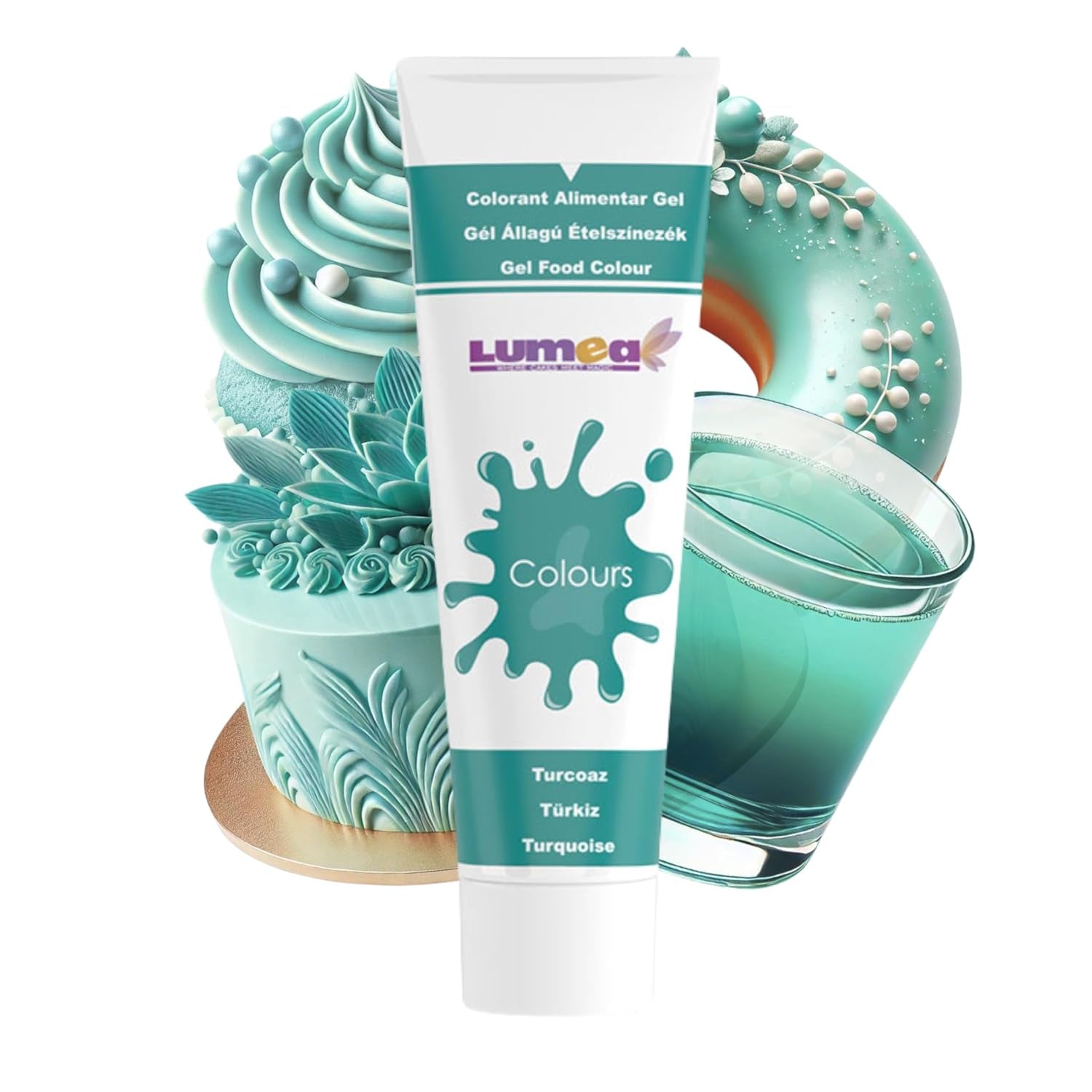 Dekozauber 24 coloranti alimentari rossi, gel, 30 g, vegani, senza zucchero, altamente concentrati, coloranti alimentari rossi per fondente, crema al burro, bevande e altro