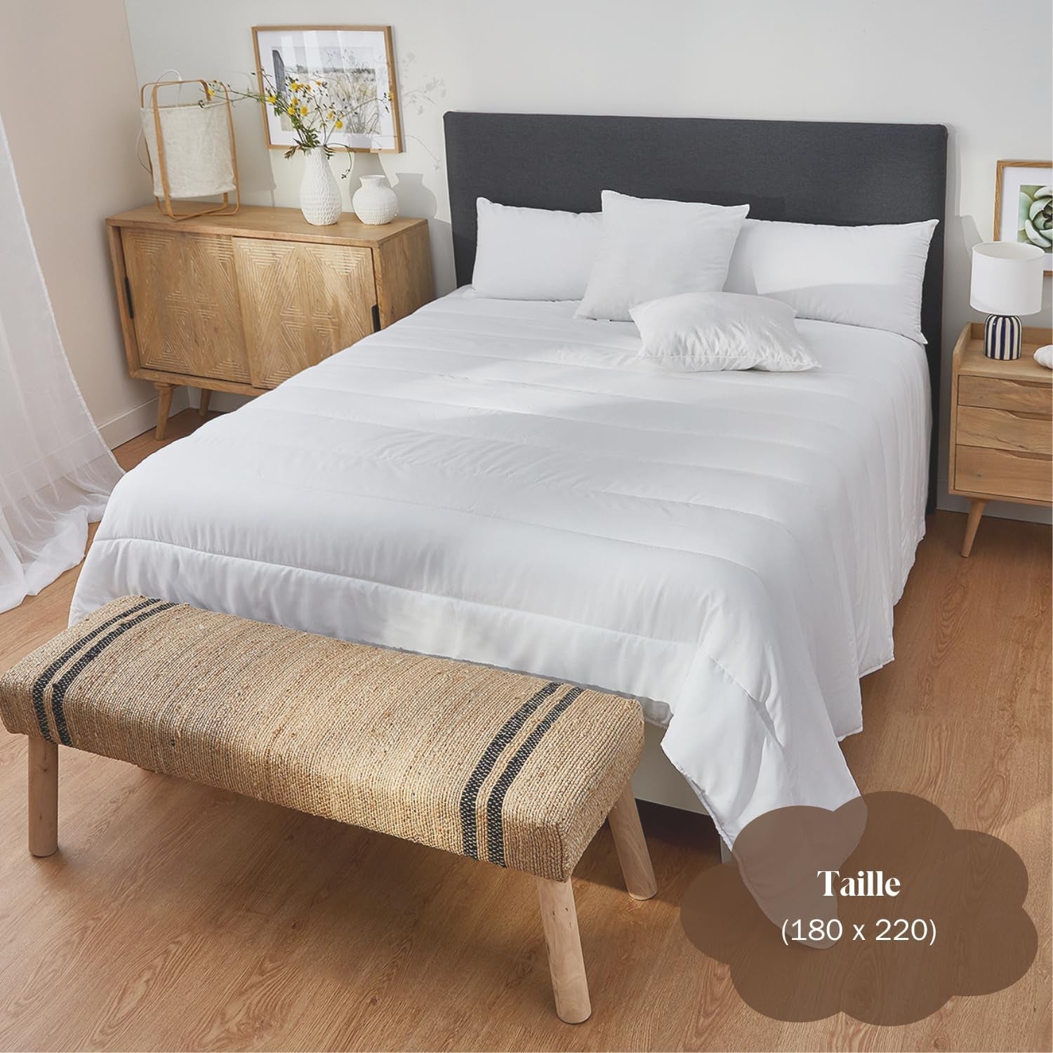 Pikolin Home - Lenzuolo personalizzabile in cotone 100%, traspirante, durevole e resistente Trapunte e trapunte Naty Shop