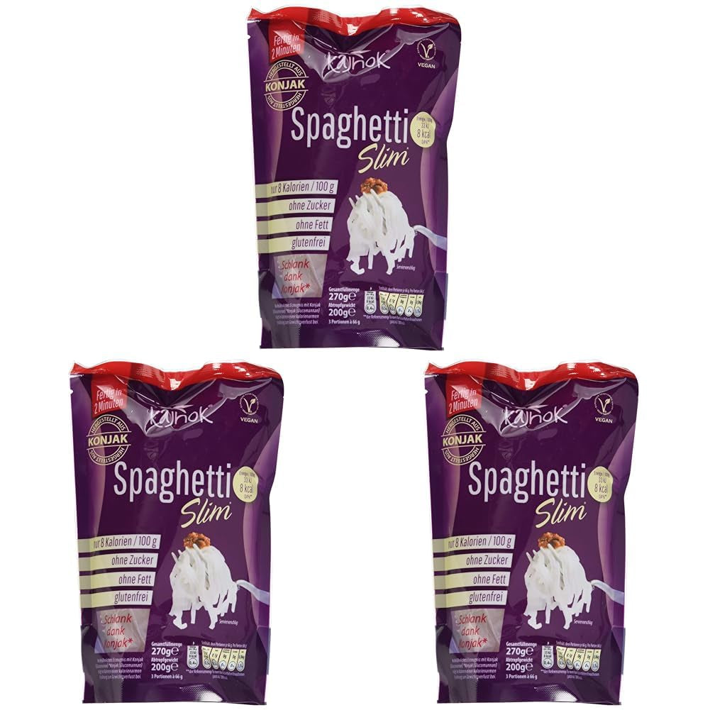 Spaghetti vegani sottili, 200g (confezione da 3)