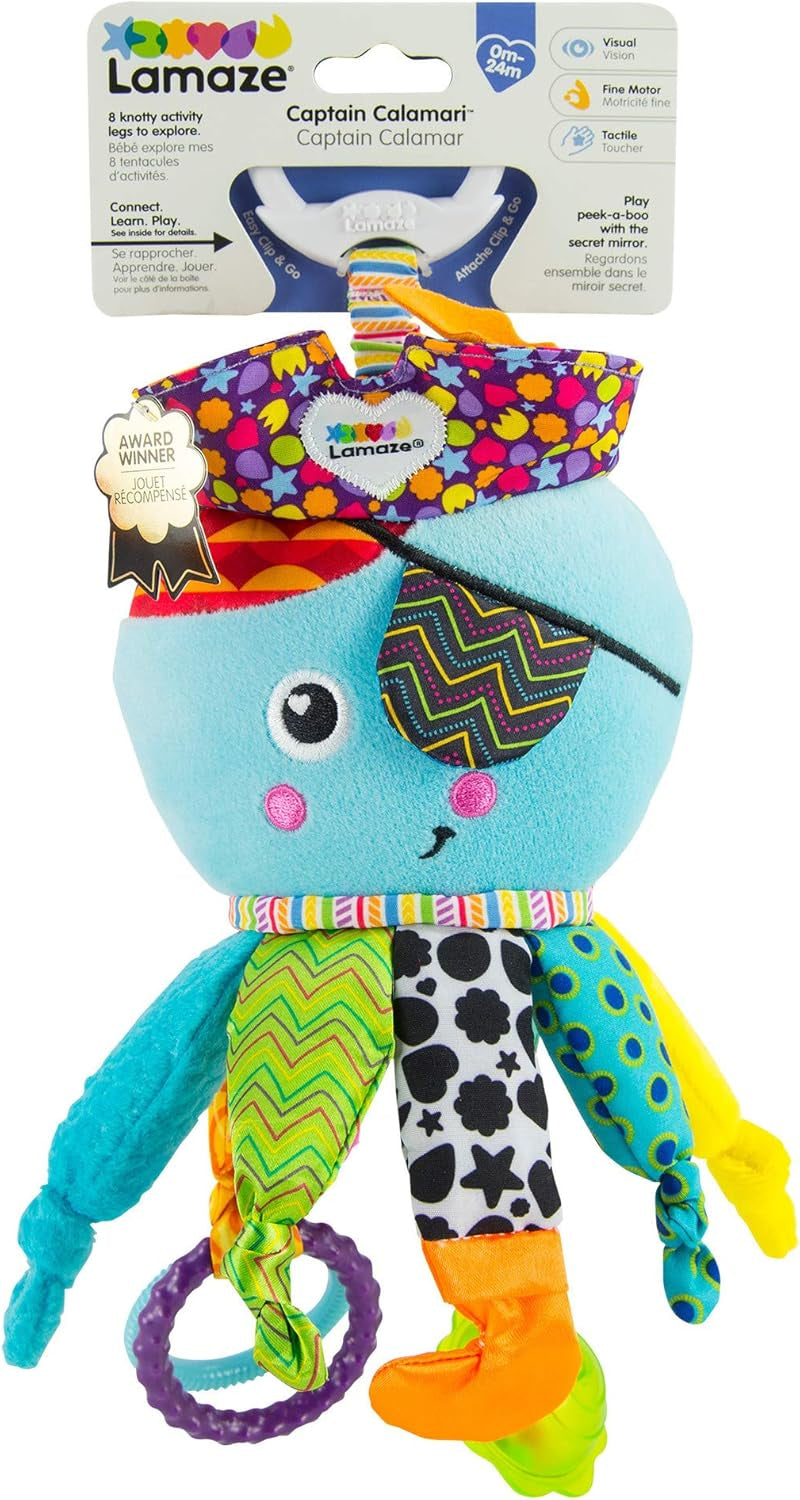 Lamaze Giocattolo per bambini Capitan Calamari, Polpo Pirata Clip & Go, Giocattolo di alta qualità per i più piccoli e Diego Giocattolo per bambini, Drago volante Clip & Go, Giocattolo di alta qualità per i più piccoli Bebe Naty Shop Toys