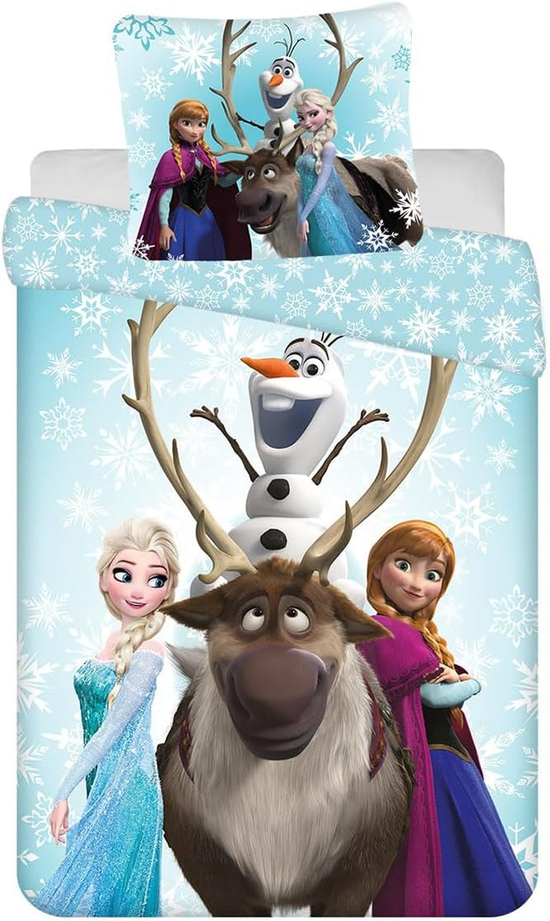 Disney Frozen Snowflakes, biancheria da letto per bambini, 100% cotone Biancheria da letto - bambini Naty Shop Default Title