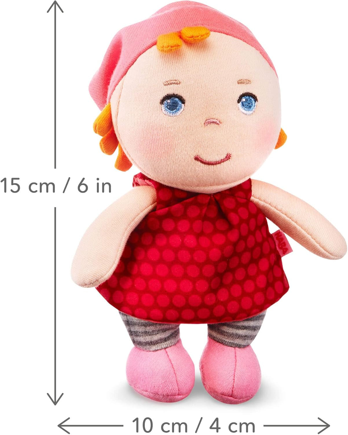 HABA 306238 Mini bambola Hertha, bambola da 0 a 100 anni