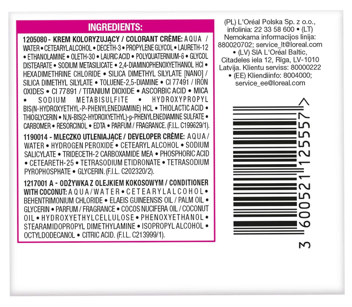 Tintura per capelli L'Oréal Paris Casting Crème Gloss 210 - Tintura per capelli Blu Navy Nero Naty Shop