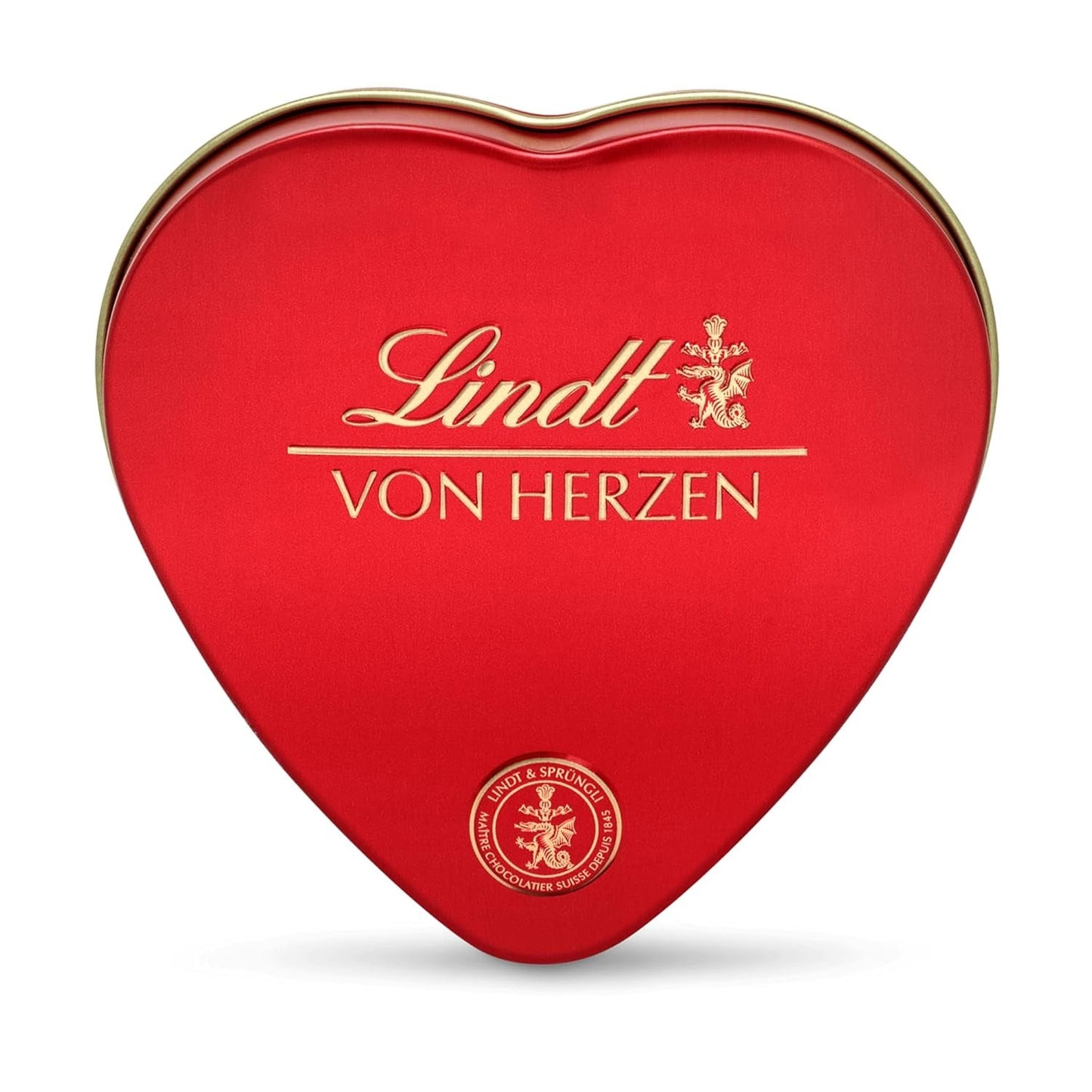 Lindt Cioccolato dal Cuore | 30 g| 6 praline al Marc de Champagne, Coeur à l'Orange, Cioccolato al Latte Croccante, Marzapane all'Arancia in una bellissima scatola a forma di cuore | Regalo di cioccolato | Regalo di cioccolato