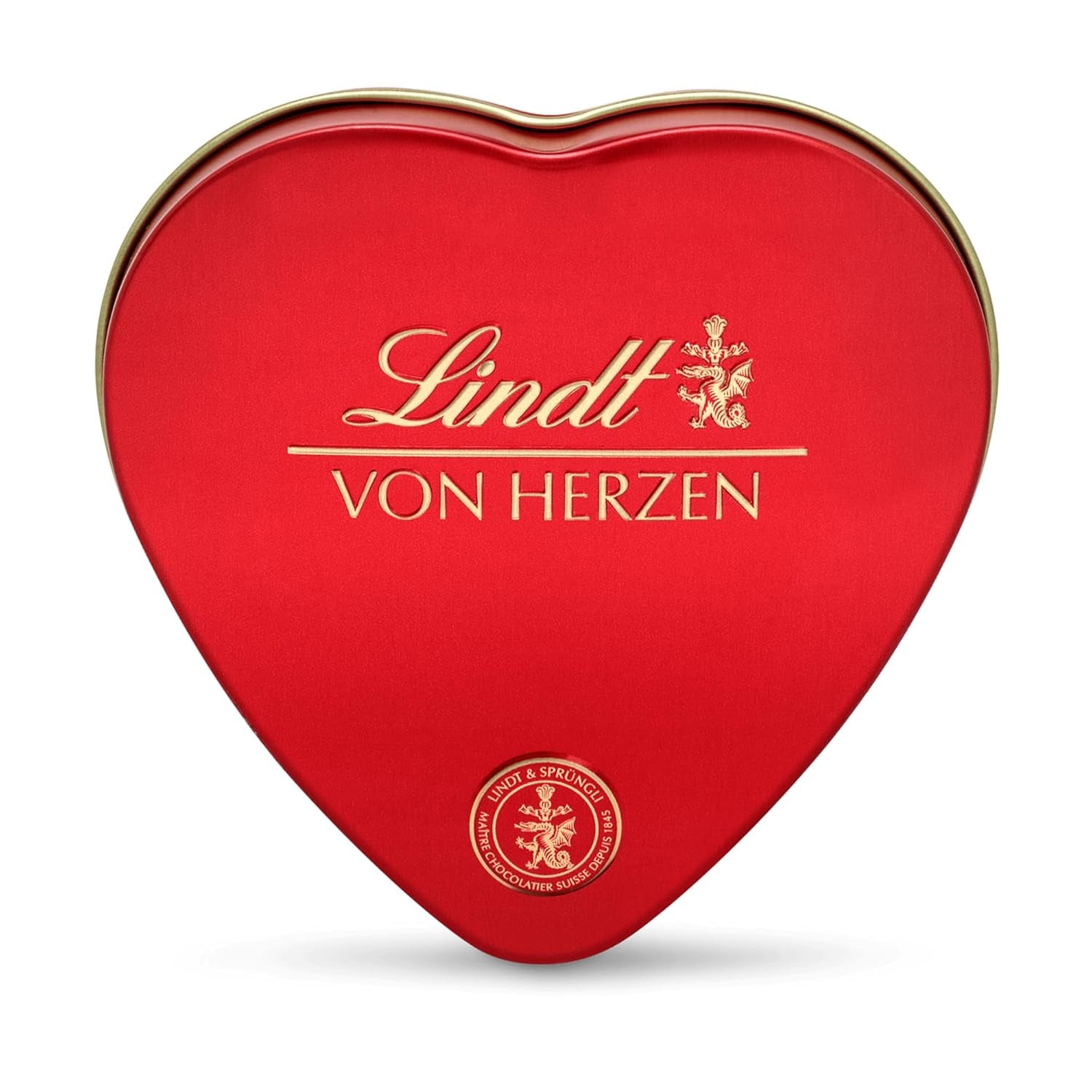 Lindt Cioccolato dal Cuore | 30 g| 6 praline al Marc de Champagne, Coeur à l'Orange, Cioccolato al Latte Croccante, Marzapane all'Arancia in una bellissima scatola a forma di cuore | Regalo di cioccolato | Regalo di cioccolato