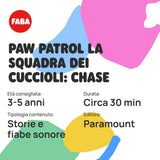 Figura sonora - PAW Patrol Puppy team: Chase - storie e favole sonore, bambini e bambine 2-4 anni, versione italiana Baby Toys Naty Shop