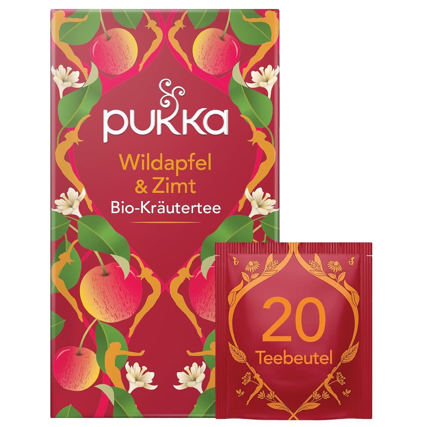 Pukka | Miscela di tè biologici aromatizzati "Vanilla Chai" | Cannella, zenzero e vaniglia | Tè per una delizia dalla dolcezza naturale | Confezione da 1 | 20 bustine di tè